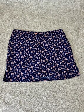 Izod Navy Golf Skort Shorts Festive Outdoor Durable Lightweight Sporty 14